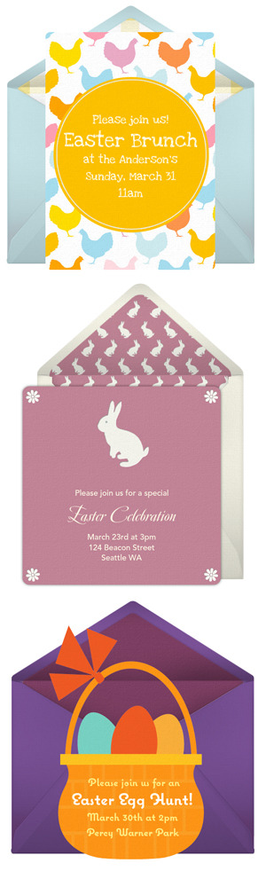Free Easter invitations by Punchbowl
